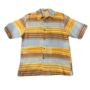 Lorenzino designer linen casual button down shirt